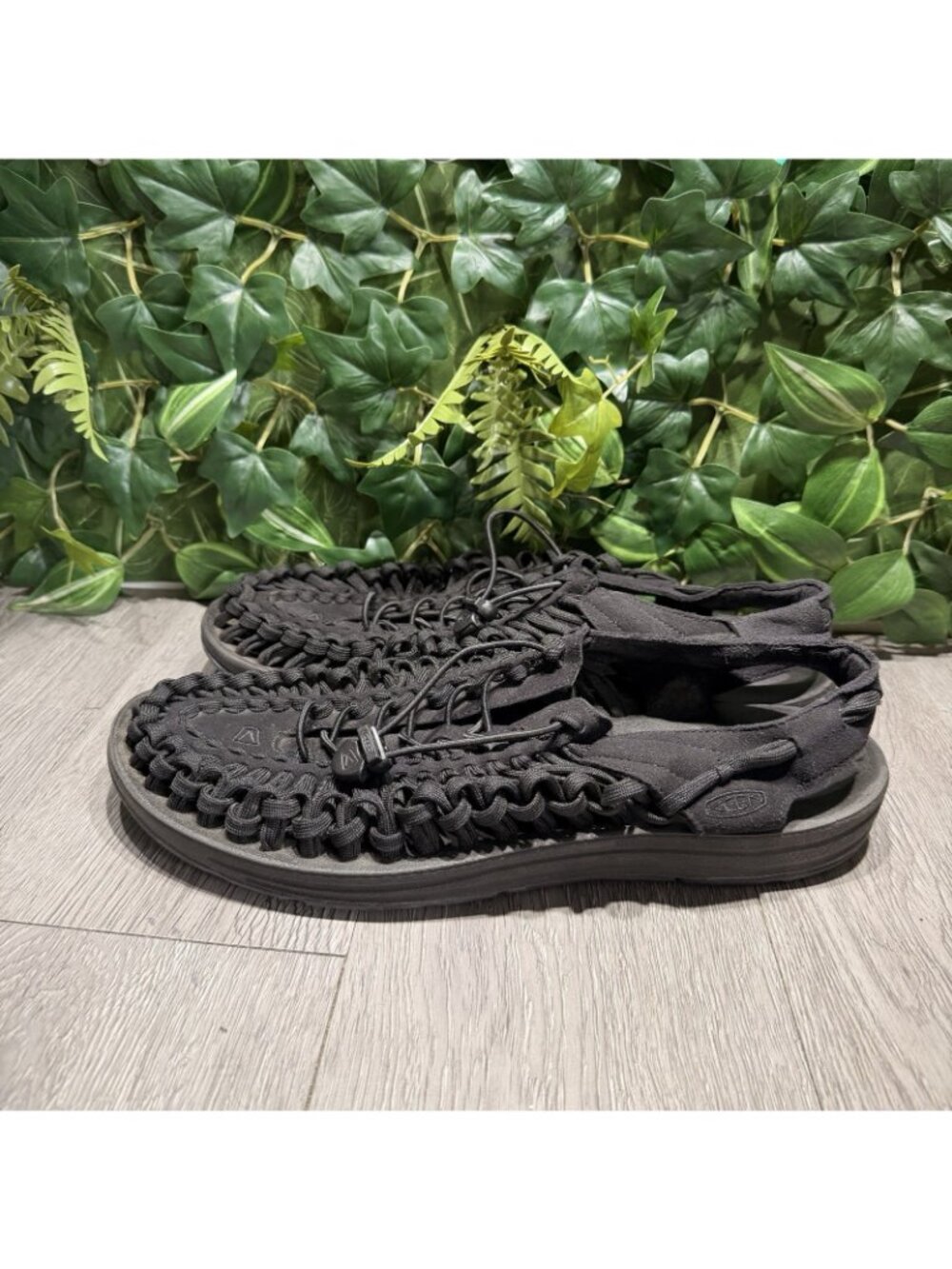 Keen Uneek Men Sandals Sz 14 Black Toggle Comfort Ankle Strap Sport Shoes - Picture 5 of 12